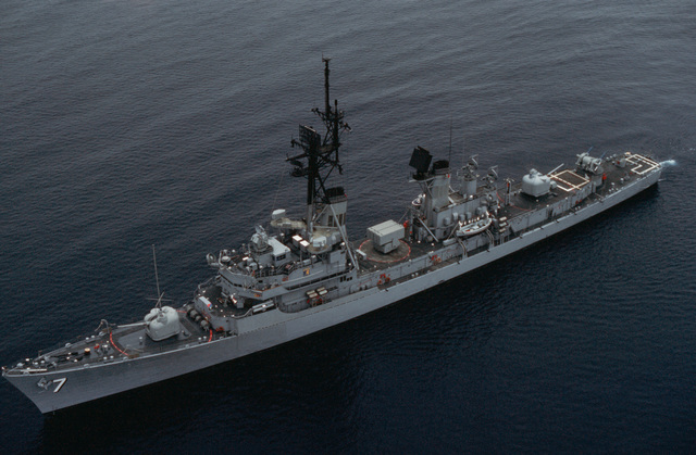 A Port Bow View Of The Guided Missile Destroyer USS HENRY B. WILSON ...