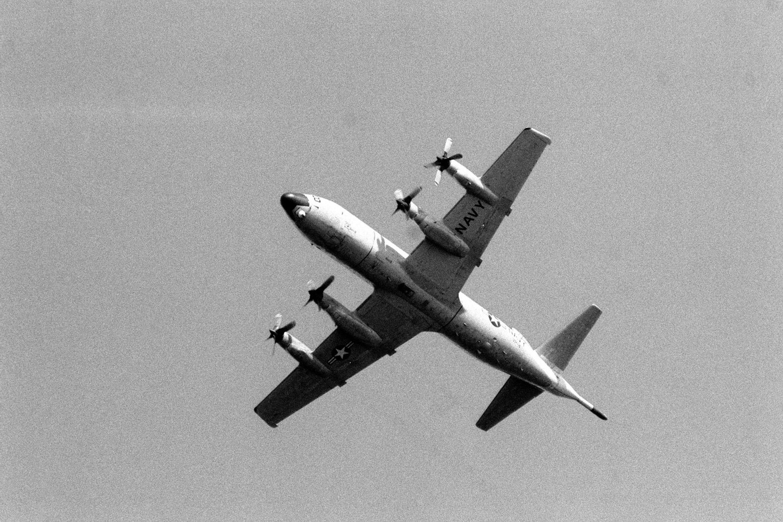 An Underside View Of A Patrol Squadron 4 Vp 4 P 3 Orion Aircraft