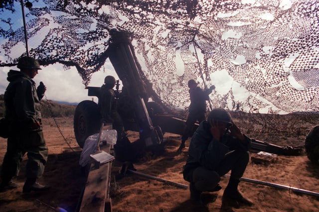 Members Of Battery B, 1ST Battalion, 8th Field Artillery, 25th Infantry ...