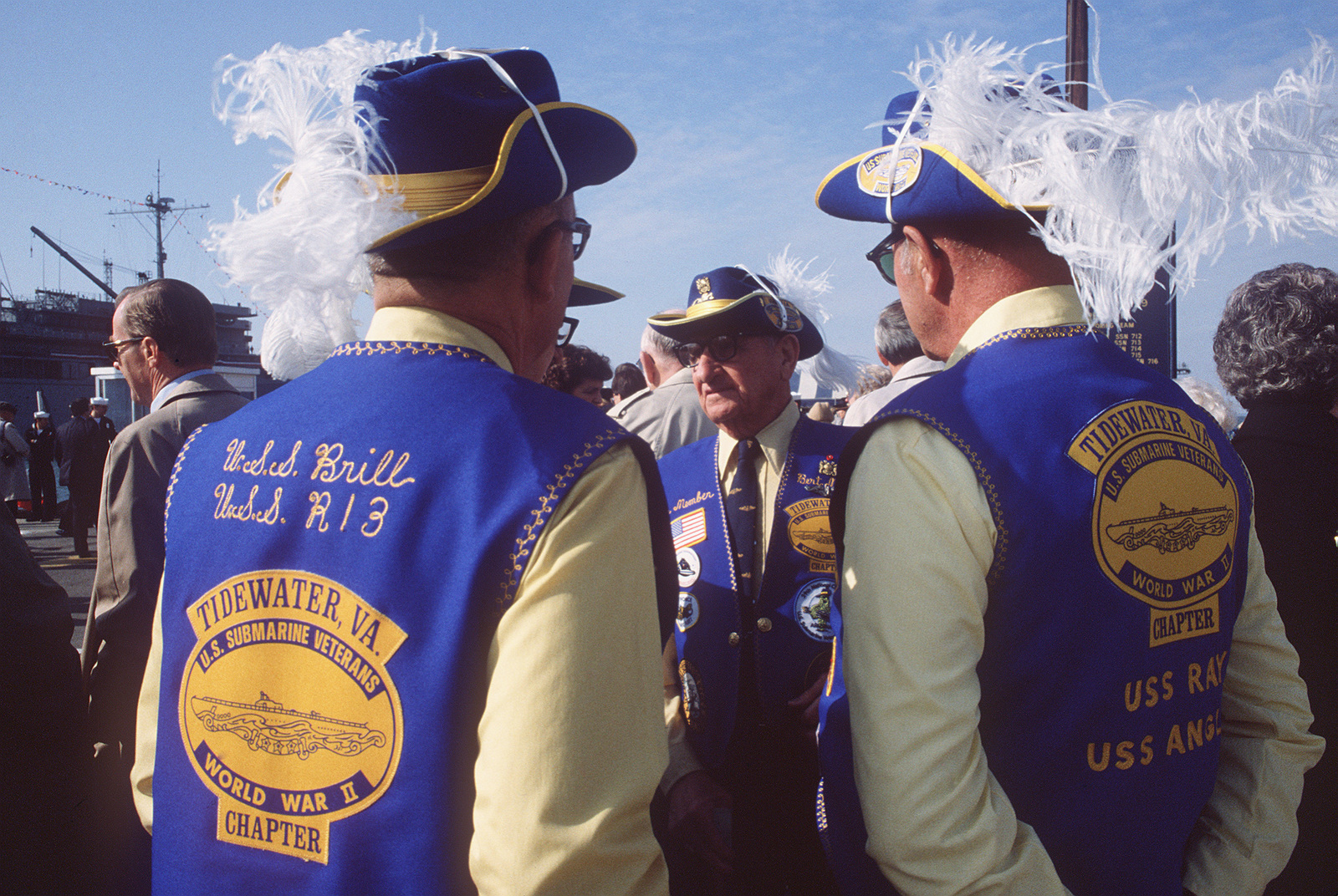 World War II submarine veterans attend the commissioning ceremony of ...