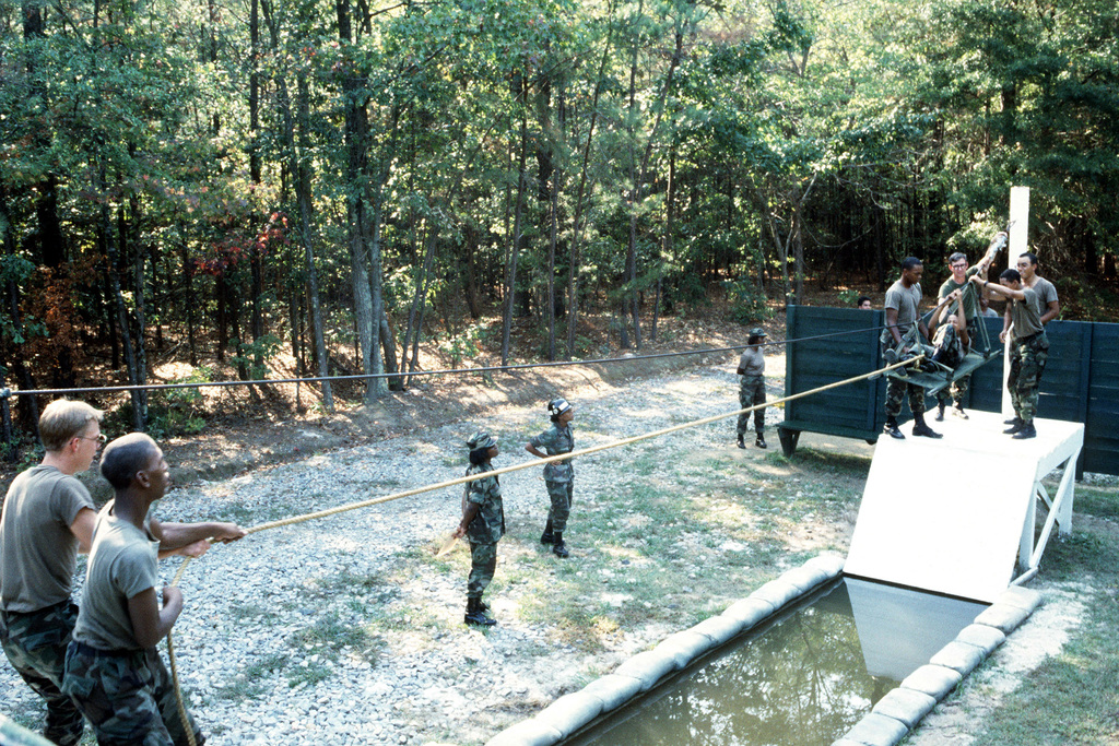 Members of Company G, 2nd Battalion, Quartermaster Battalion, train on ...