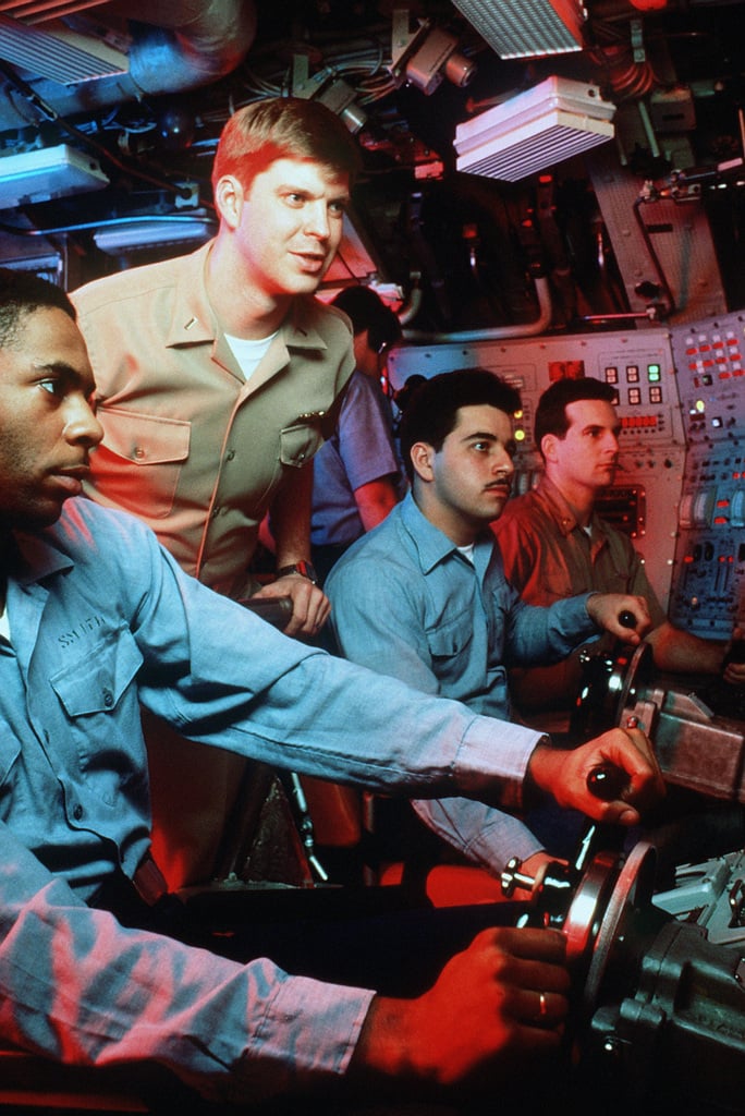 Crewmen Monitor Consoles At Their Dive Stations In The Control Room Of ...