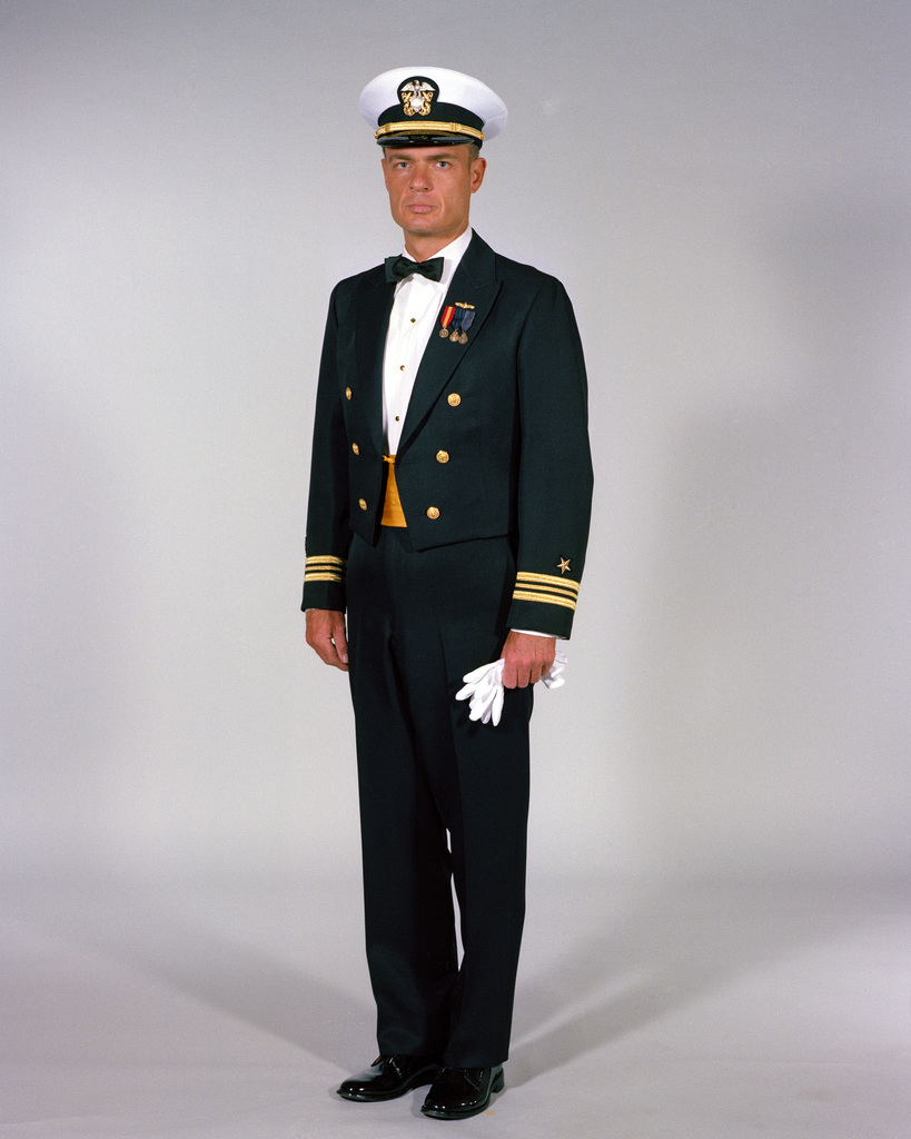 Navy Uniforms: Men's Dinner Dress Blue Jacket, Officer. 1984 Uniform ...