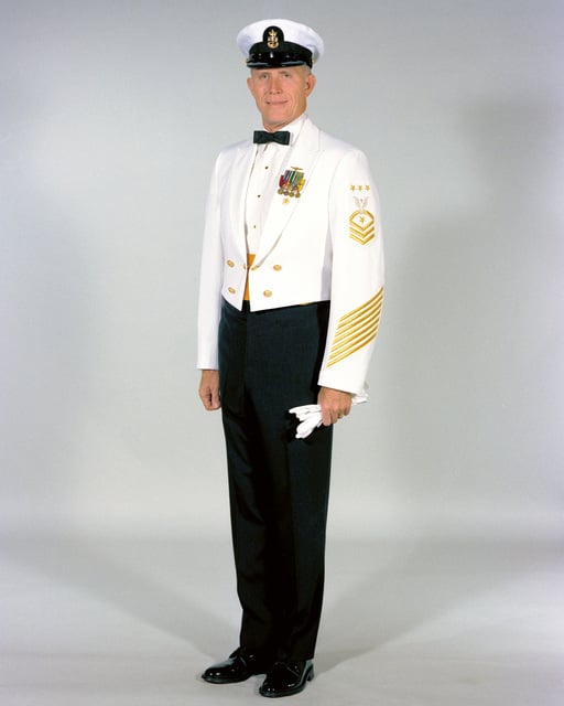 Navy Uniforms: Women's Dinner Dress White Jacket, Officer. 1984 Uniform ...