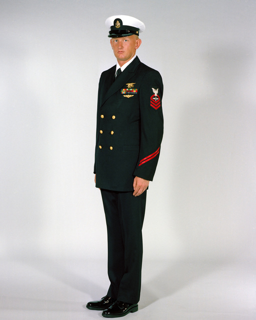 Navy Uniforms: Men's Service Dress Blue, CHIEF PETTY Officer. 1984 ...