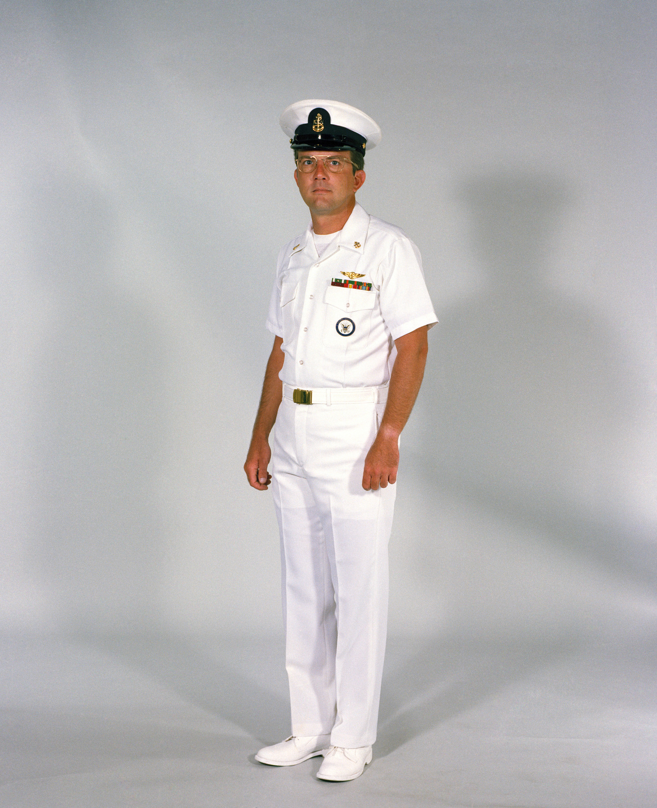 Navy Uniforms: Men's Summer White, Chief Petty Officer. 1984 Uniform 