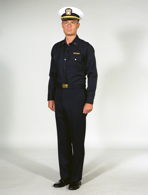 Navy Uniforms: Men's Working Blue, Officer. 1984 Uniform Regulations ...