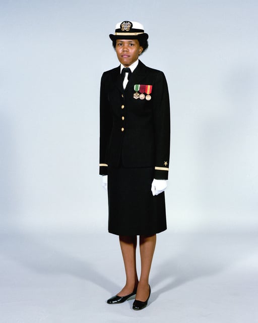 Navy Uniforms: Women's Full Dress Blue, Officer. 1984 Uniform ...