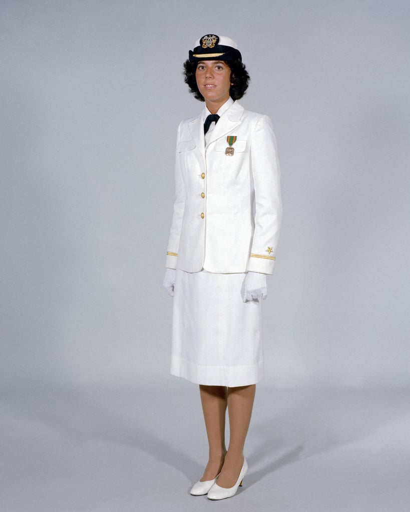Navy Uniforms: Women's Full Dress White, Officer. 1984 Uniform ...