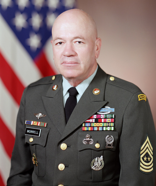 Portrait: US Army (USA) Sergeant Major of the Army (SMA) Glen E ...