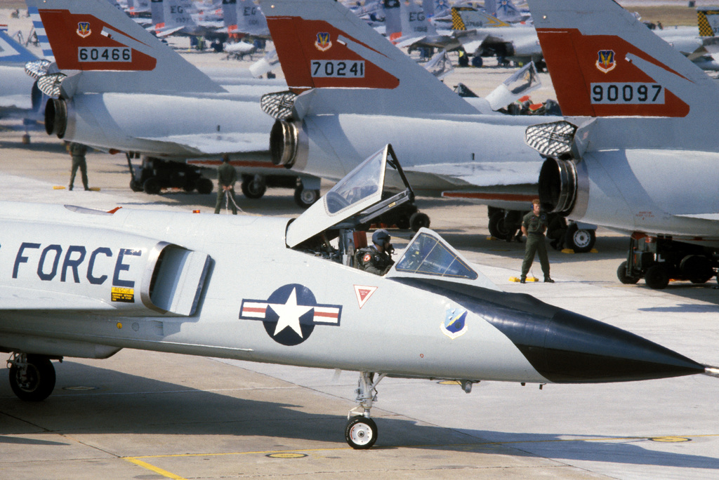 An F-106 Delta Dart Aircraft From The 102nd Fighter Interceptor Wing ...