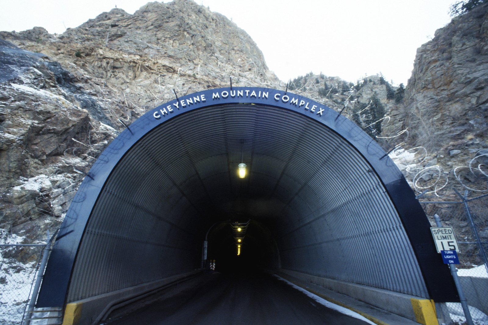 The Tunnel Entrance To The North American Air Defense (NORAD) Space ...