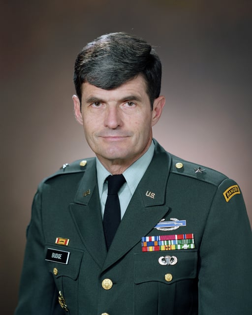 Portrait: US Army (USA) Brigadier General (BGEN) Larry D. Budge ...