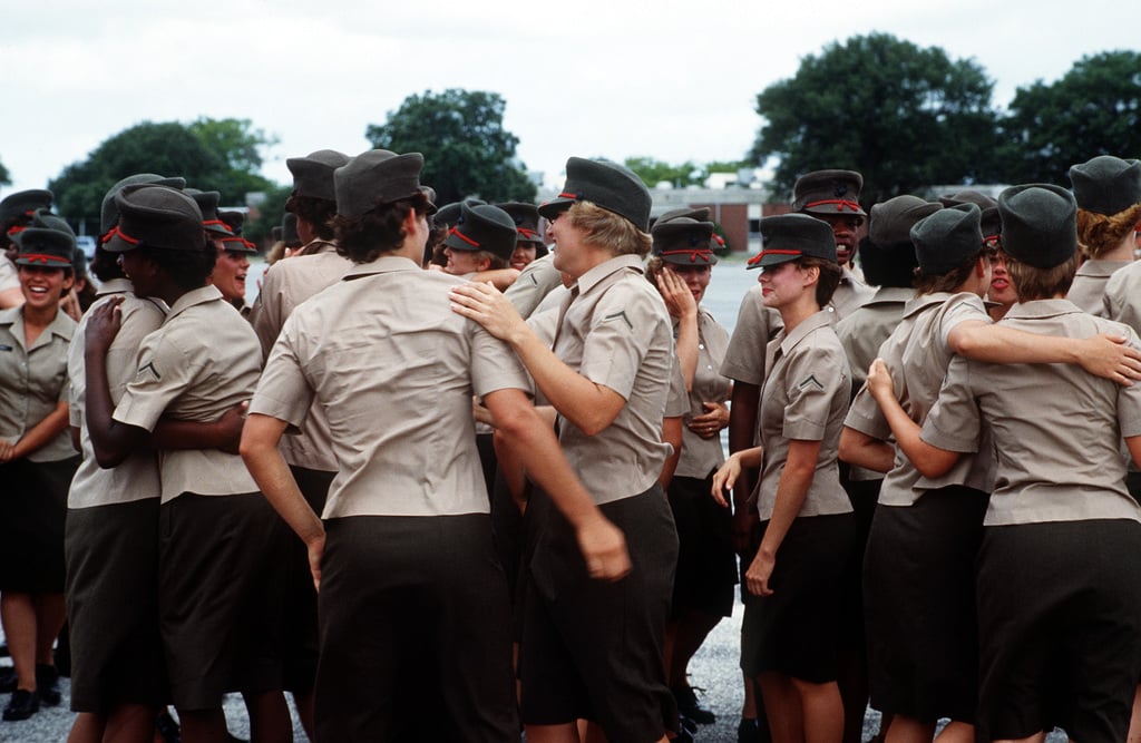 women marines training