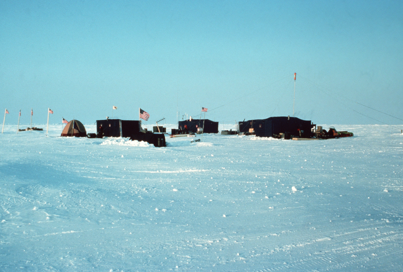 A View Of Ice Camp Opal, One Of Three Research Stations Established On 