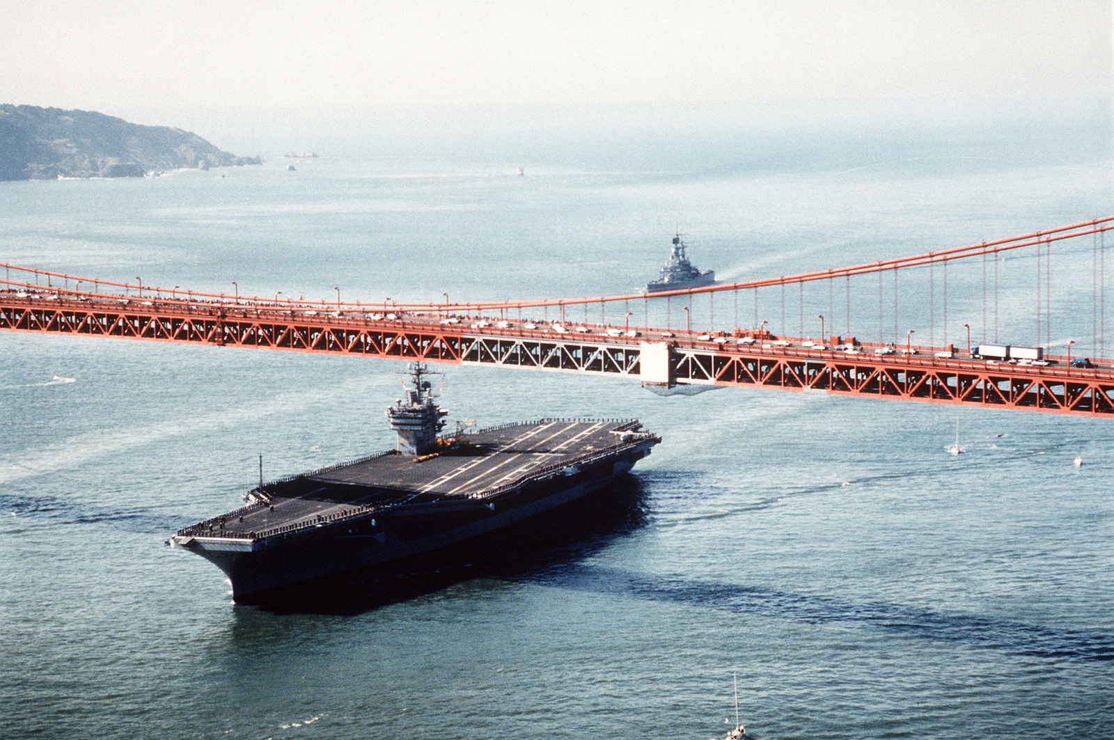 The Nuclear-Powered Aircraft Carrier Uss Carl Vinson (Cvn-70) Passes Under  The Golden Gate Bridge During Fleet Week Activities - Nara & Dvids Public  Domain Archive Public Domain Search