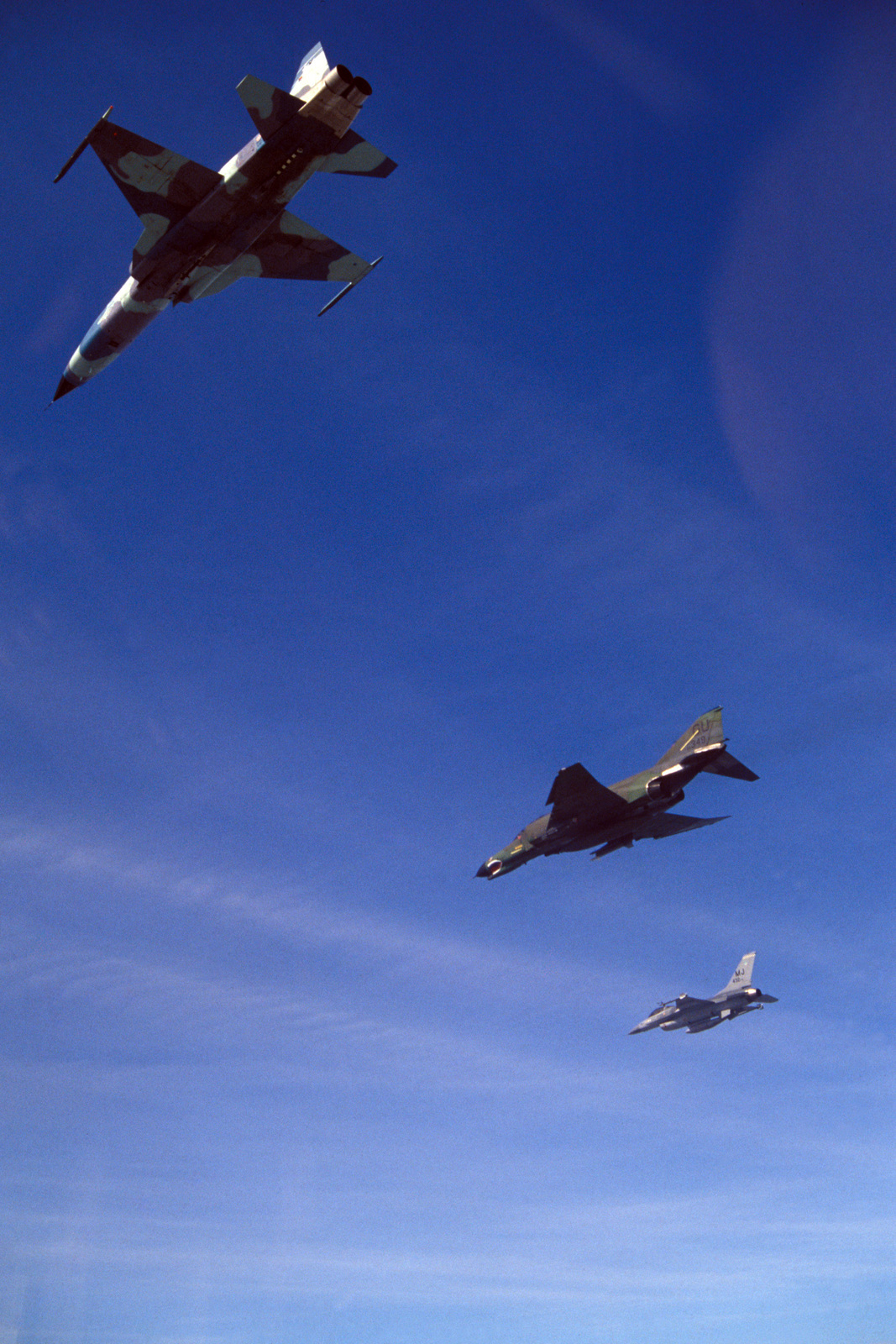 A Royal Thai Air Force F-5E Tiger II aircraft, an F-4E Phantom II ...