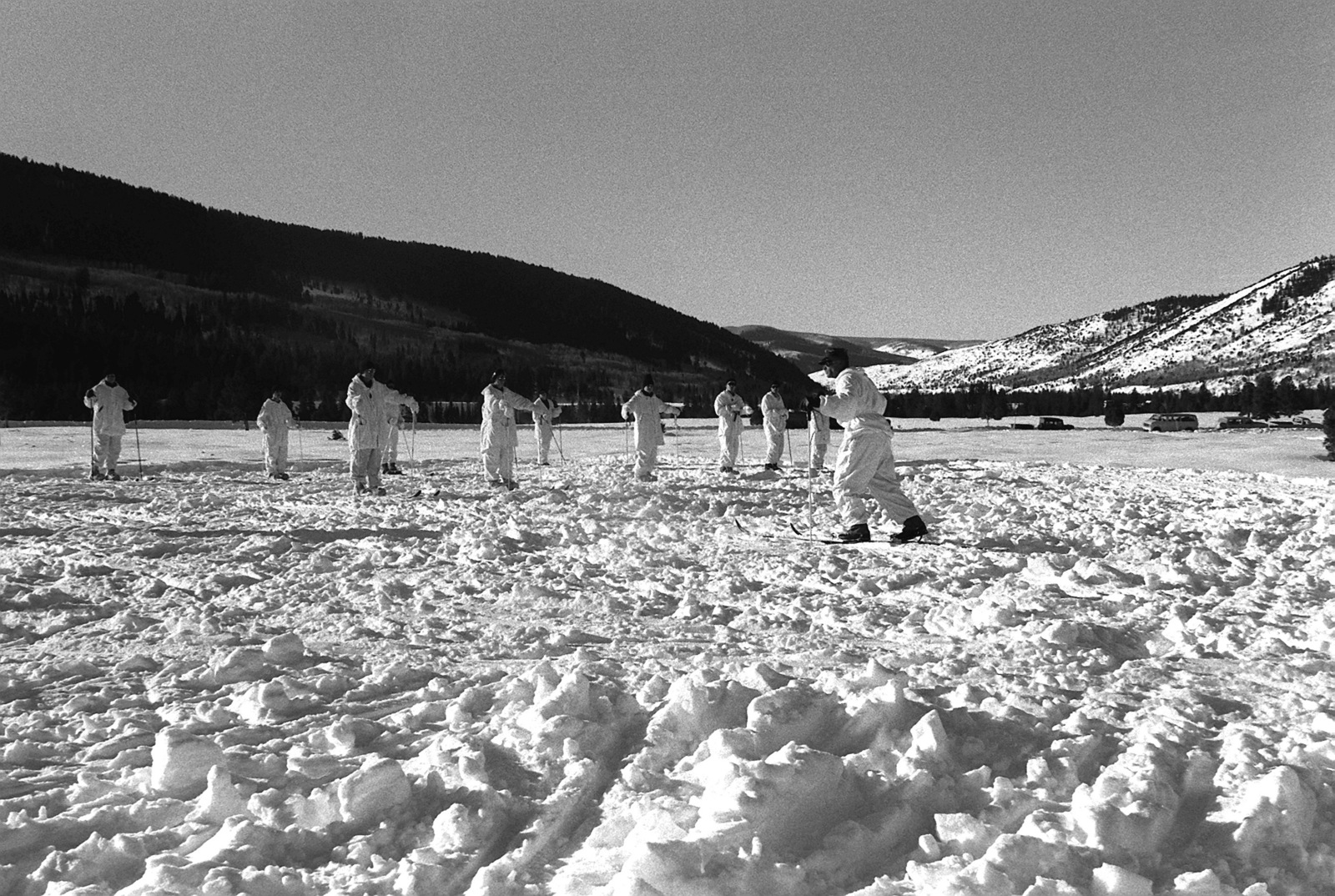 Marines From The Scout Sniper Platoon Rd Marines Th Mar Div Practice Their Skiing During