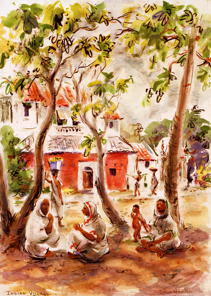 watercolor paintings of indians us