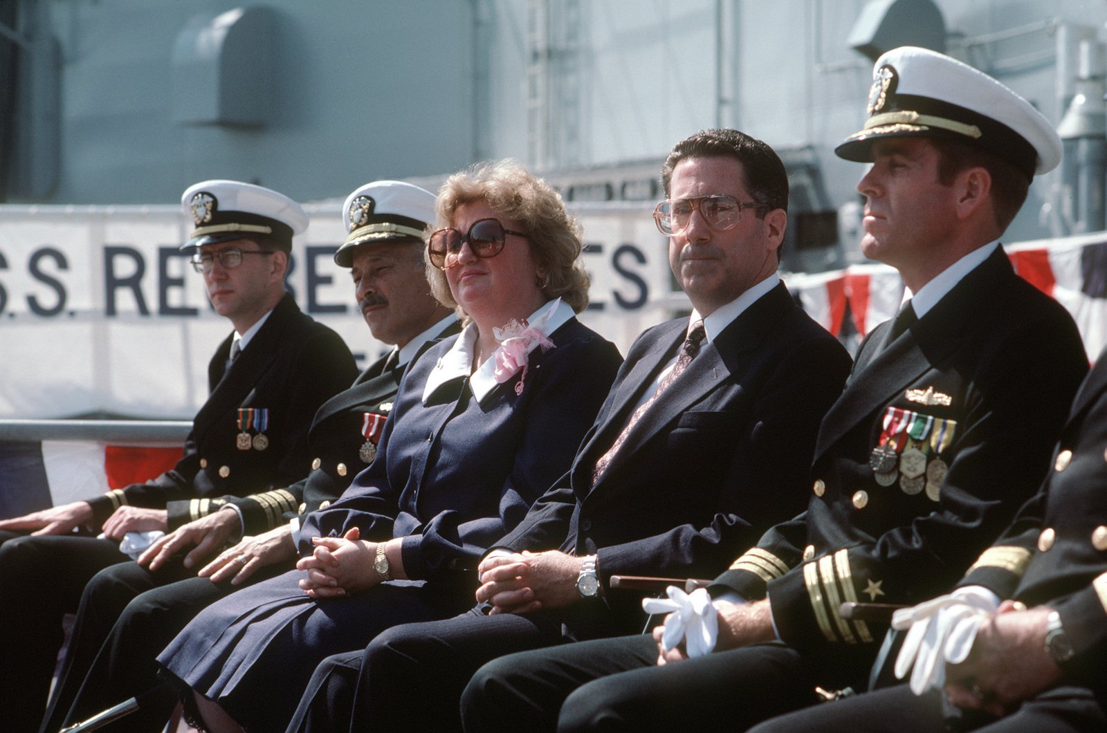 Distinguished Guests Seated On The Speakers Platform During The ...