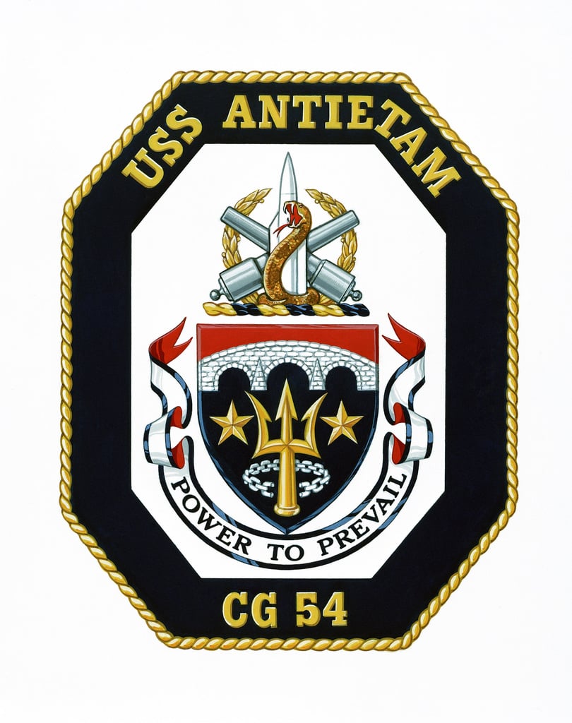 Coat of arms for the USS ANTIETAM (CG 54) - NARA & DVIDS Public Domain ...