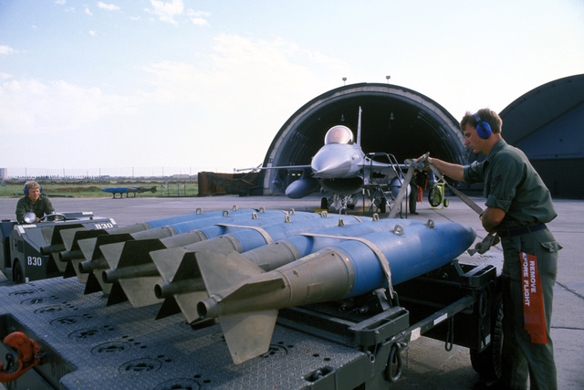 A Weapons Load Crew Chief From The 612th Tactical Fighter Squadron ...