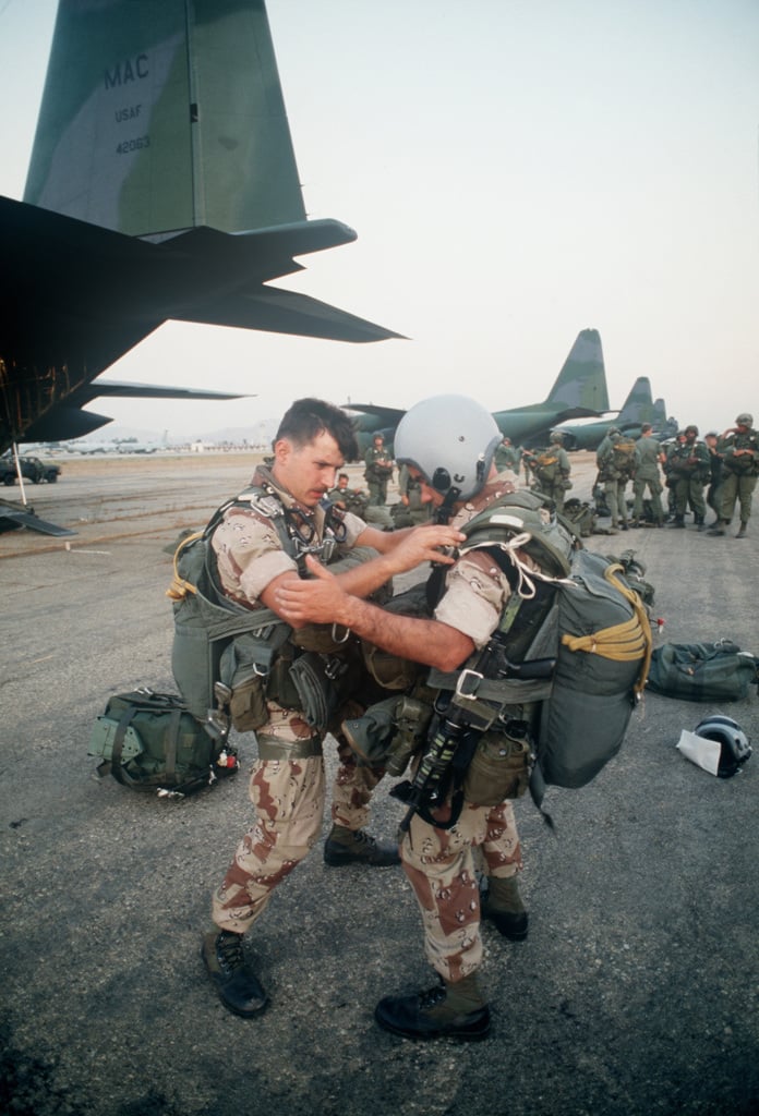 Paratroopers From The 82nd Airborne Division Prepare Themselves For A ...