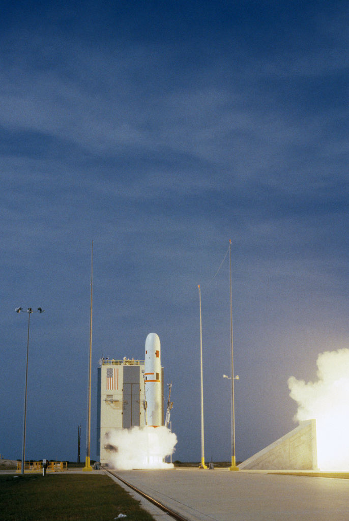 A Trident Ii D 5x3 Intercontinental Ballistic Missile Is Launched During The Third