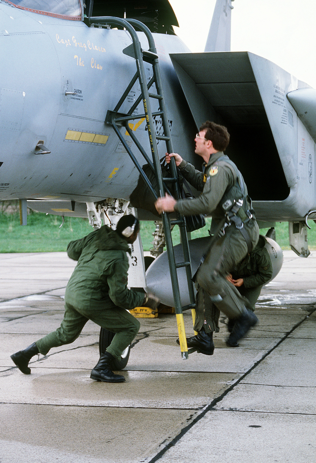 The Pilot And Ground Crew Of A 53rd Tactical Fighter Squadron F 15c