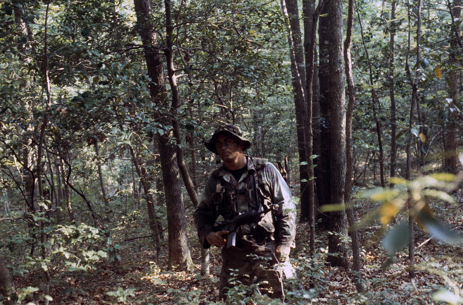 A Student At The Scout Sniper Instructor School Armed With An M16A2 ...