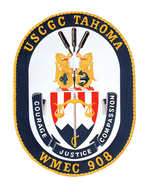 Approved coat of arms for: USCGC TAHOMA (WMEC 908) - NARA & DVIDS ...