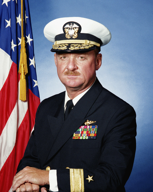 Portrait: US Navy (USN) Rear Admiral (RDML) (lower Half) James B. Best ...