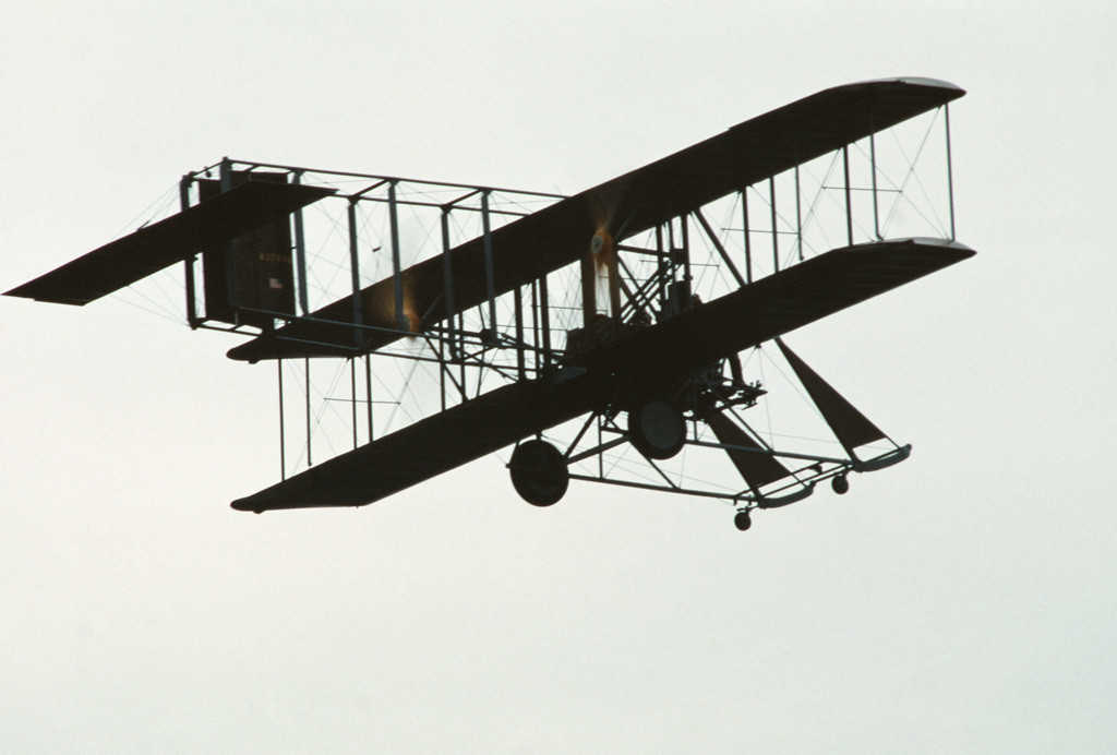 A Replica Of The Wright"B"Flyer Aircraft Makes A Fly-by During The ...