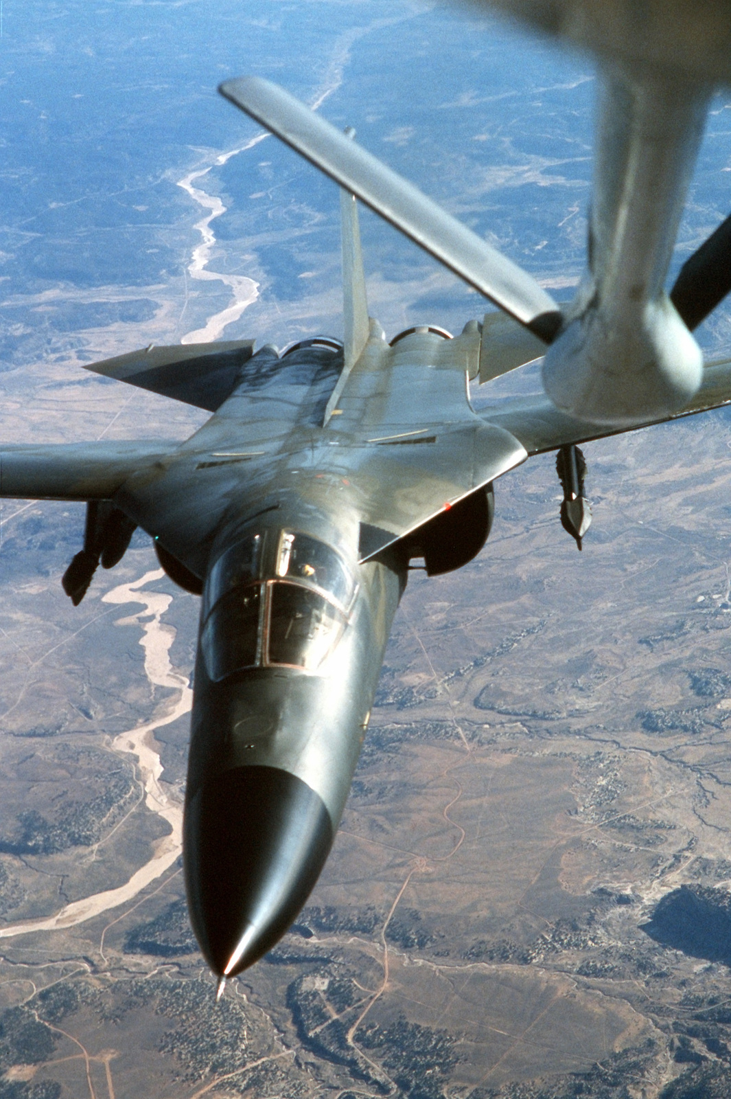 A close-up view of an FB-111A aircraft of the 715th Bombardment ...