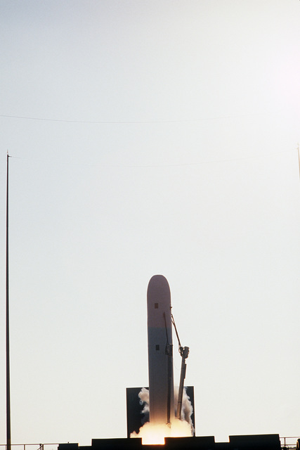 A Trident Ii D 5 Missile Is Launched From A Flat Pad During The Navy S Eighth Development Test