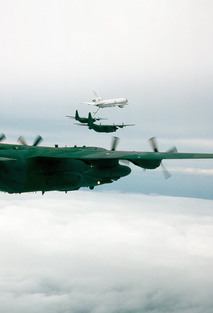 A 7th Special Operations Squadron 435th Tactical Air Wing MC-130E ...