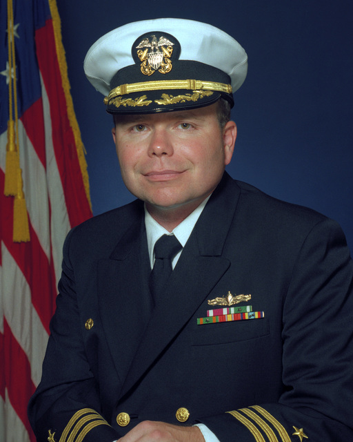 Portrait: US Navy (USN) Commander (CDR) Richard L. Wright (covered ...