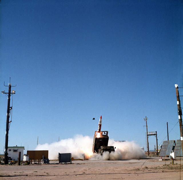 An Army Tactical Missile System (TACMS) missile is launched from a ...