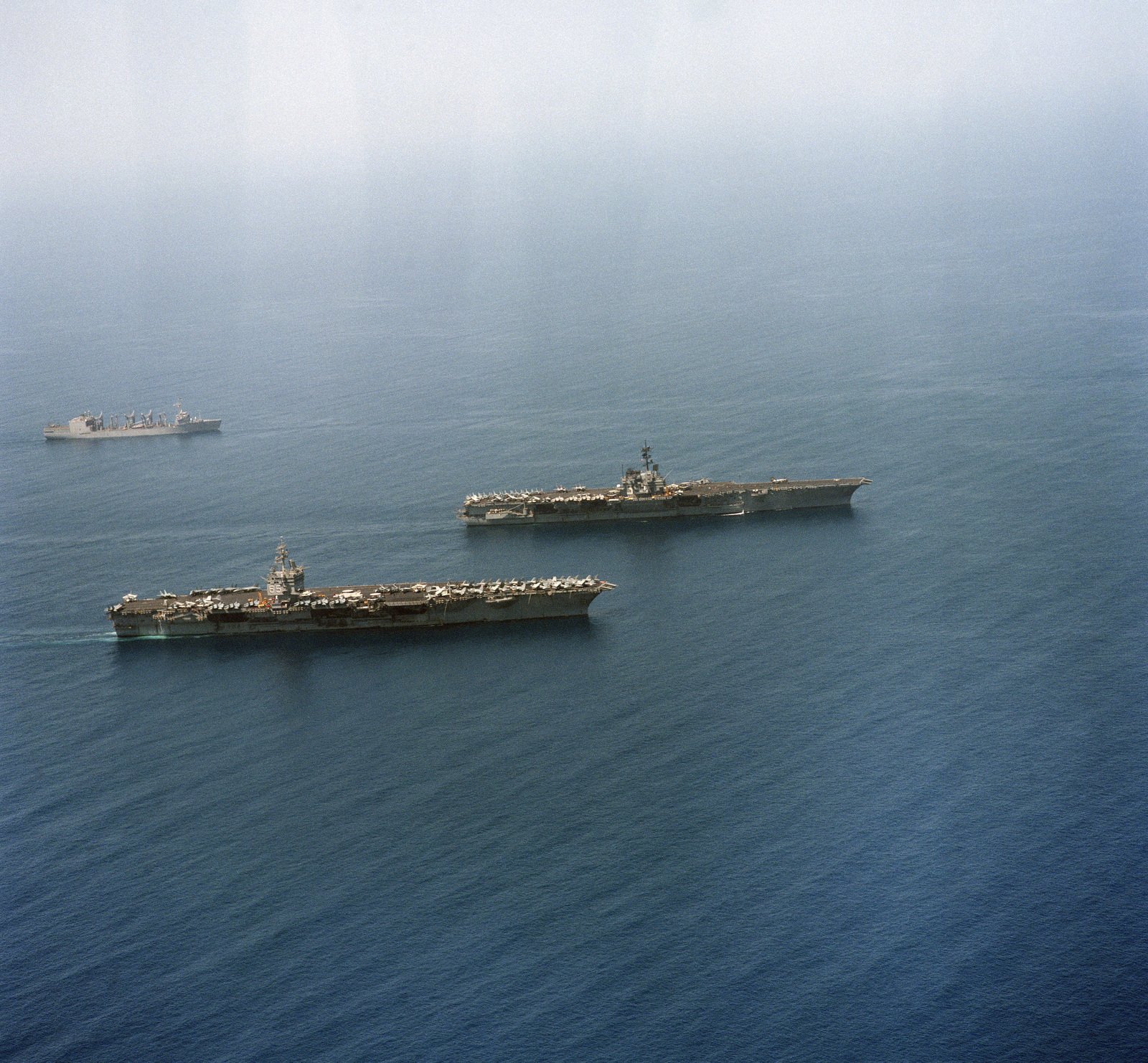 A Starboard Beam View Of The Nuclear Powered Aircraft Carrier Uss Enterprise Cvn 65 4632