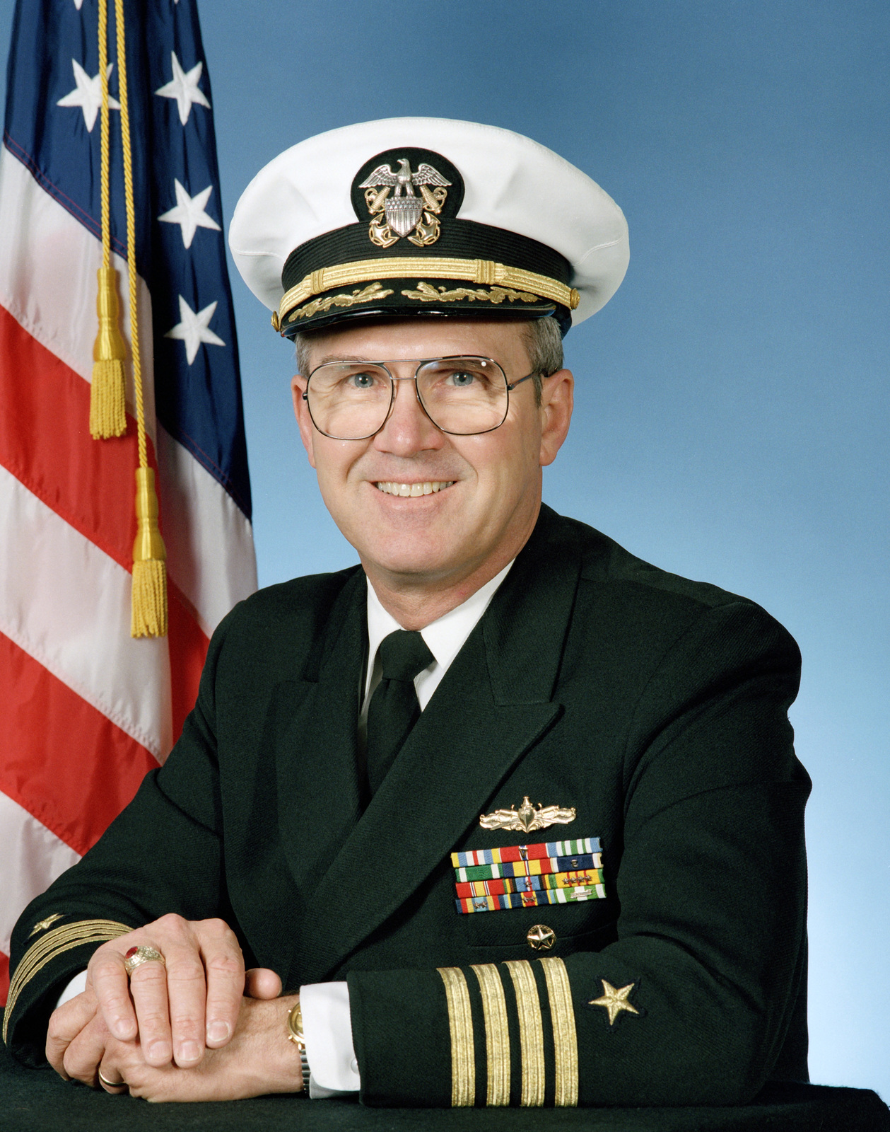 Портрет сша. United States Navy, USN Capitan.