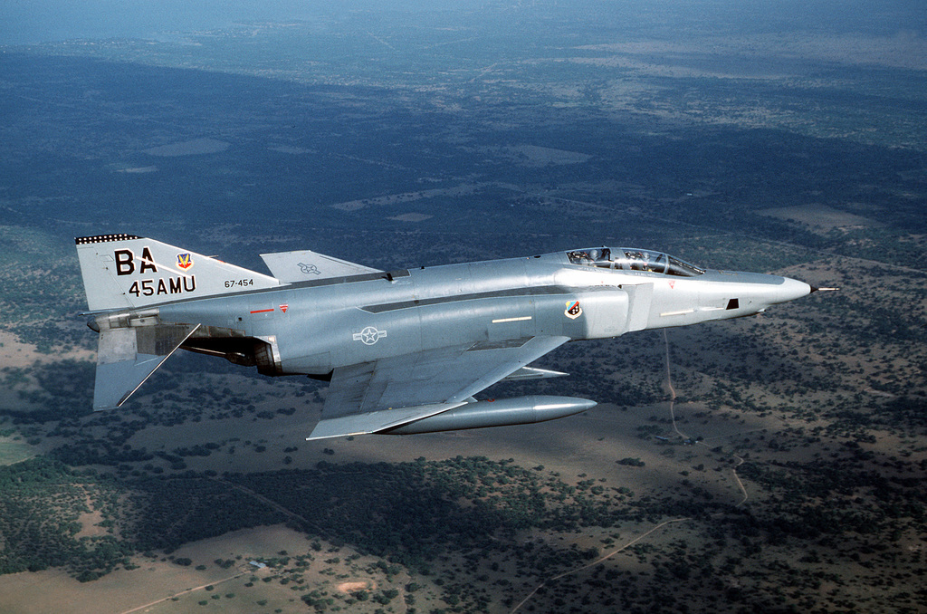 An Air To Air Right Side View Of An Rf 4c Phantom Ii Aircraft Of The