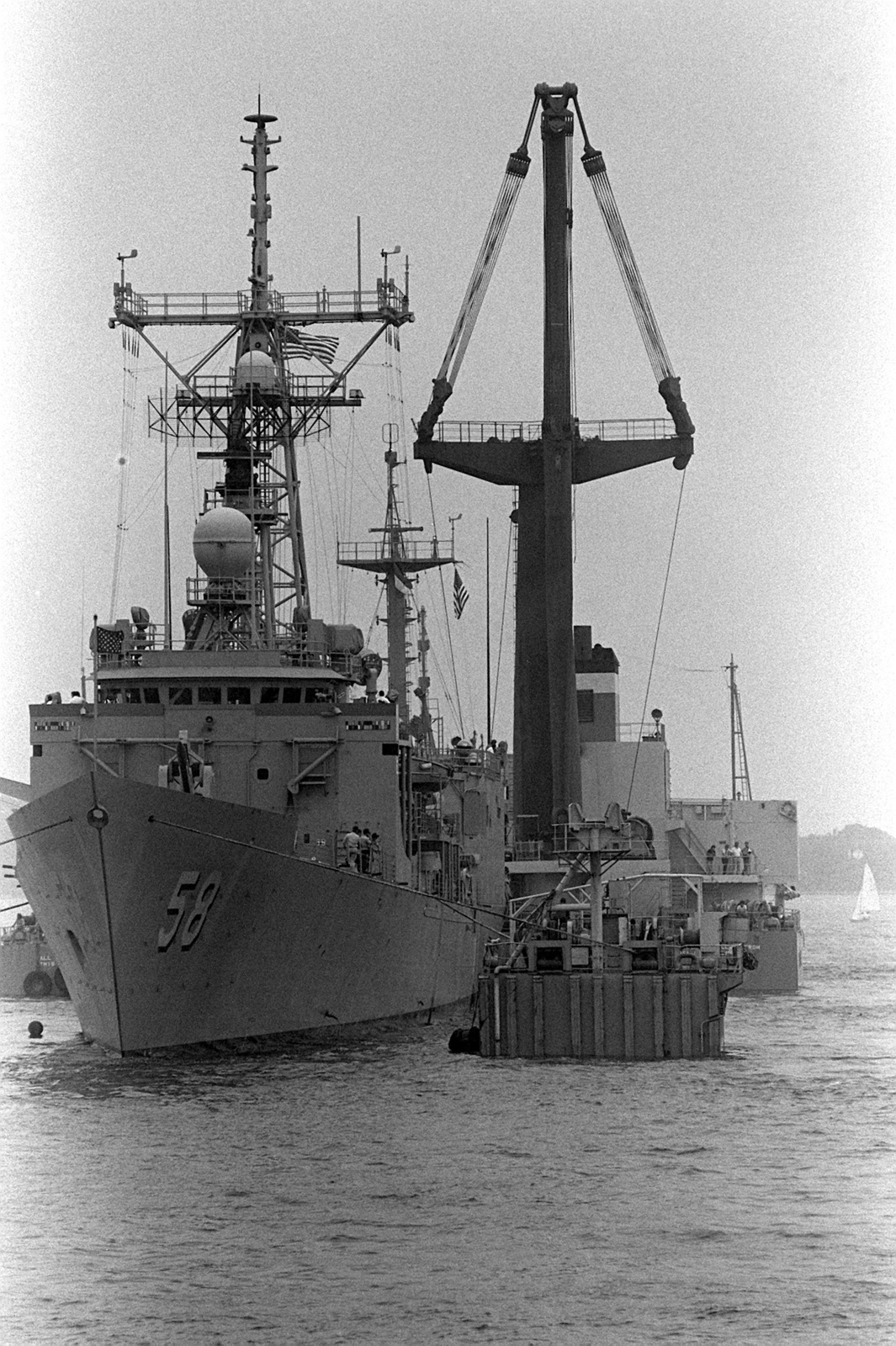 A Bow View Of The Guided Missile Frigate USS SAMUEL B. ROBERTS (FFG-58 ...