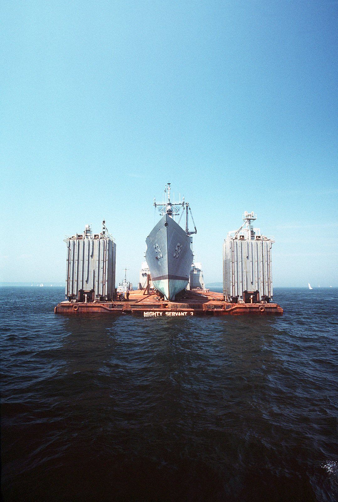 A Bow View Of The Guided Missile Frigate USS SAMUEL B. ROBERTS (FFG-58 ...