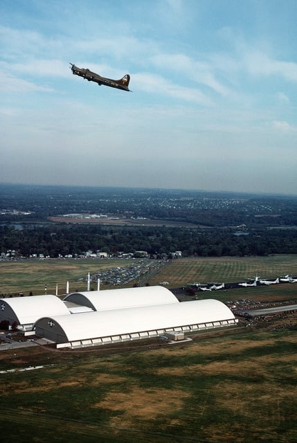 An Air-to-air Left Side View Of The Restored B-17G Flying Fortress ...