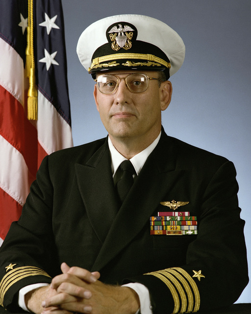 Portrait: US Navy (USN) Captain (CAPT) John G. Kuchinski (covered ...