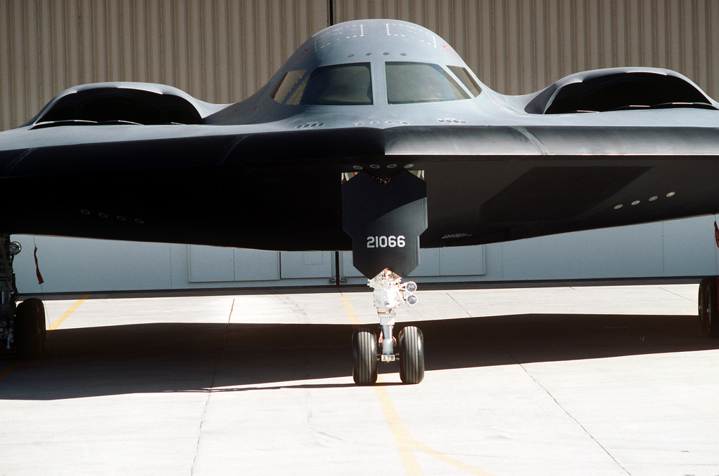 A Partial Front View Of The B-2 Advanced Technology Bomber At Its ...