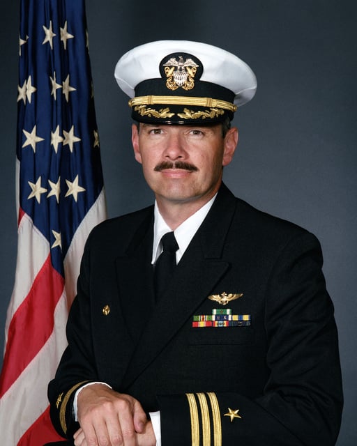 Commander Steven W. Edholm, USN (covered) - NARA & DVIDS Public Domain ...