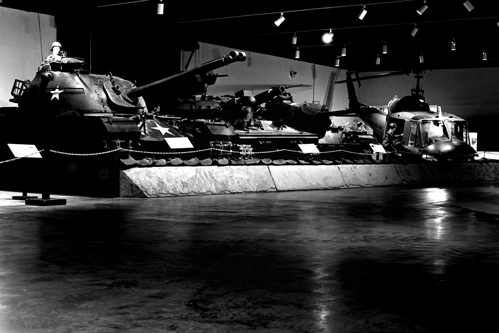 A Display Of, From Left: An M-48 Main Battle Tank, An M-551 Sheridan ...