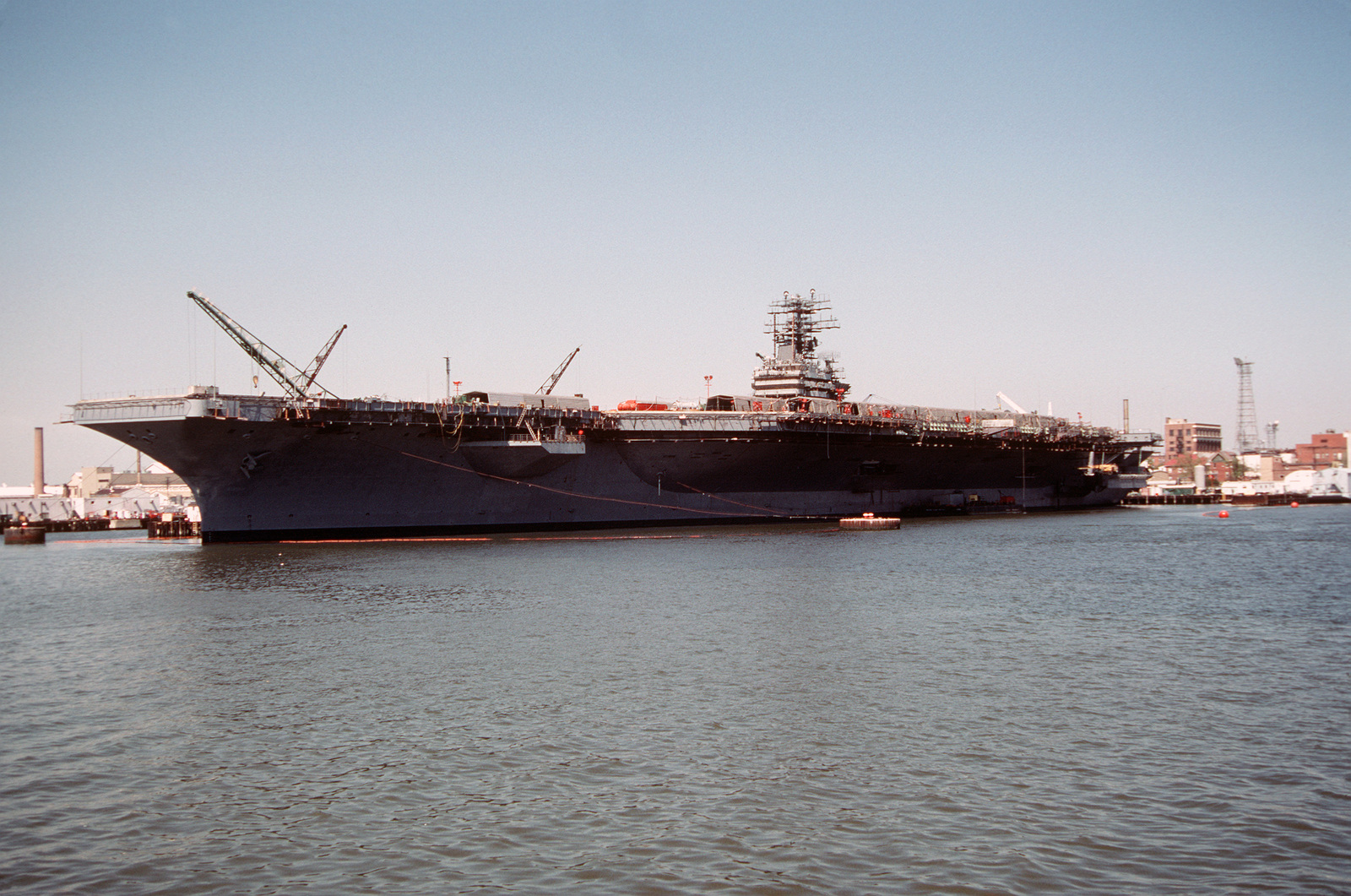 A Port Bow View Of The Us Navy Usn Nuclear Powered Aircraft Carrier Uss Abraham Lincoln Cvn