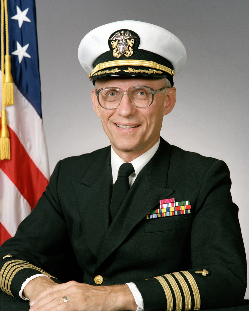 Captain (CAPT) R.W. Duke, USN (covered) - NARA & DVIDS Public Domain ...